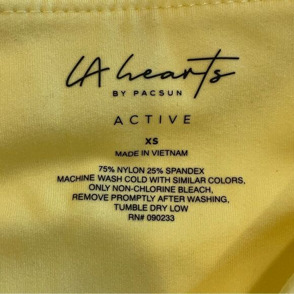LA Hearts by Pacsun Activewear Leggings Yellow Size XS - Picture 6 of 8